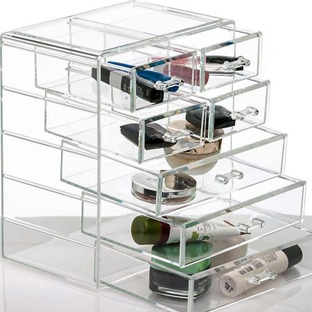 Органайзер ISMAT Органайзер для косметики S-333 прозрачный прозрачный пластиковый органайзер для украшений