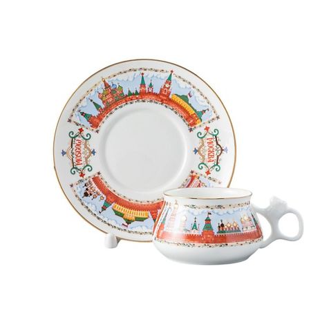 Набор посуды ИМПЕРАТОРСКИЙ ФАРФОРОВЫЙ ЗАВОД Чашка с блюдцем кофейная 