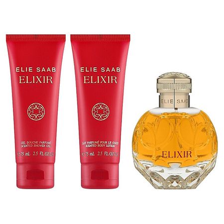 Набор парфюмерии ELIE SAAB Набор Elixir: Парфюмерная вода + Лосьон + Гель для душа женская водонепроницаемая шапочка для душа ys1759