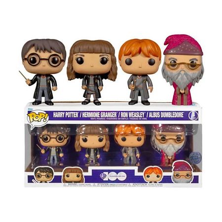 Интерактивная игрушка FUNKO Набор фигурок Harry Potter: Harry, Hermione, Dumbledore, Ron из 6 миниатюрных стеклянных фигурок курочек jssmtlp