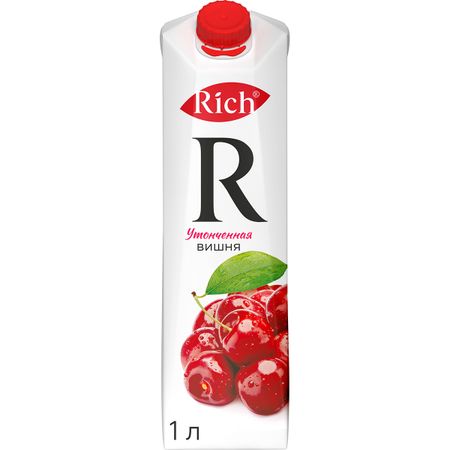 Нектар Rich Вишневый 1 л сок фрутоняня яблочно вишневый осветленный с 5 месяцев 200 мл