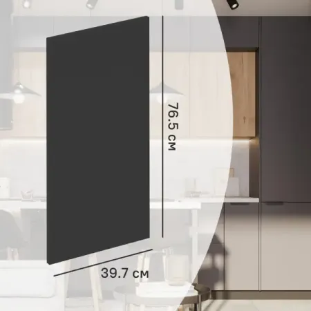 Фасад кухонного шкафа София 39.7x76.5 см KONSENSA ЛДСП цвет серый регулируемые гидравлические петли для кухонных шкафов