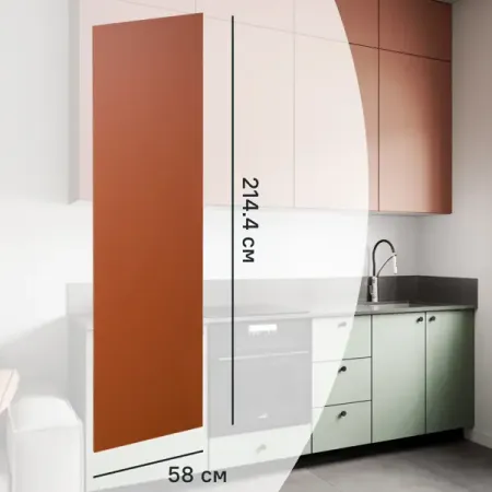 Фальшпанель для кухонного шкафа Тара 58x214.4 см KONSENSA МДФ цвет терракотовый статуя будды зеленой тара из меди