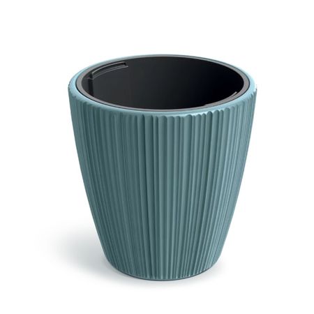 Кашпо Prosperplast Oro d24 h24 см ск.синий с вкладышем