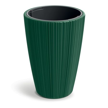 Кашпо Prosperplast Oro d39 h55 см зеленый с вкладышем