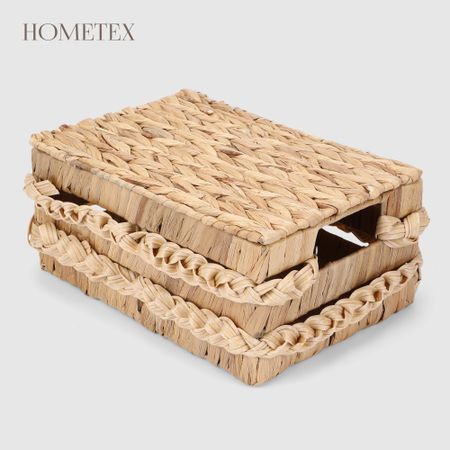 Коробка для xранения Hometex с крышкой 28x20x13 см