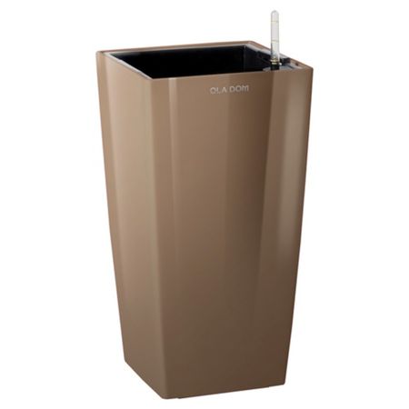 Кашпо квадратное Ola Dom Deluxe Long 50х95 см мокко с автополивом кашпо для ов ola dom loft 28 л мокко