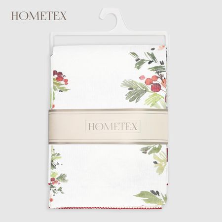 Скатерть Hometex зимние ягоды хлопок/полиэстер 140х240 см искусственные очные тычинки полиэстер ягоды 36 шт