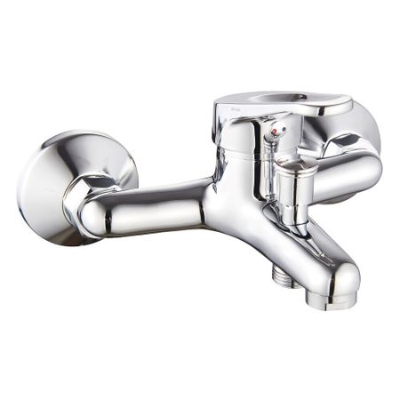 Смеситель для ванны Eco хром однорычажный с коротким изливом без лейки (355 ECO) пластиковый кнопочный переключатель zhrivoer xb2