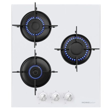 Варочная панель газовая HomSair HGG431WH 3 конфорки белая