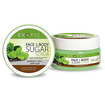 Скраб для тела EXOTICMOOD Сахарный скраб для лица и тела Green Tea