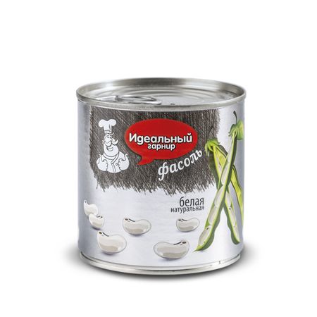 Фасоль Идеальный гарнир белая, жестяная банка 390 г фасоль каждый день белая в собственном соку 400 г