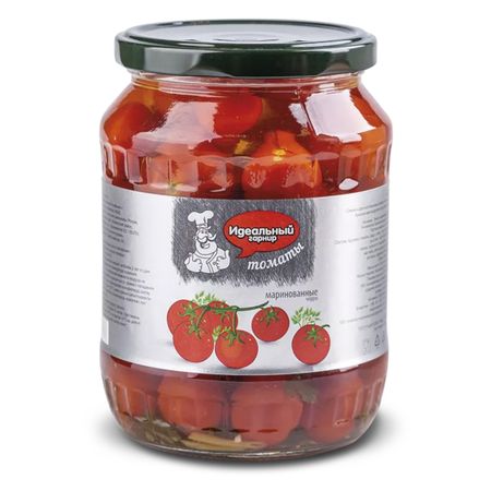 Томаты черри Идеальный гарнир стеклянная банка 680 г