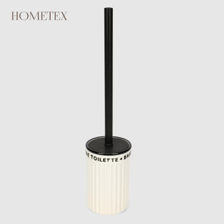 Держатель с ёршиком Hometex с окантовкой керамический бежевый D9,4х40,2 см керамический держатель для благовоний