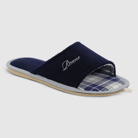 Обувь женская домашняя с открытым носком Renne темно-синий р.35/36 компрессионные гольфы duomed 2 класс компрессии с открытым носком