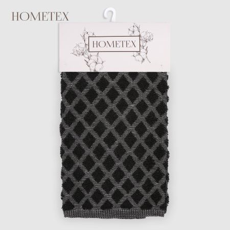 Полотенце Hometex ромбы черная 40х60 см