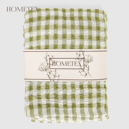 Набор кухонных полотенец Hometex зеленые 3шт 40х60 см кухонных полотенец из микрофибры bear family 9 шт