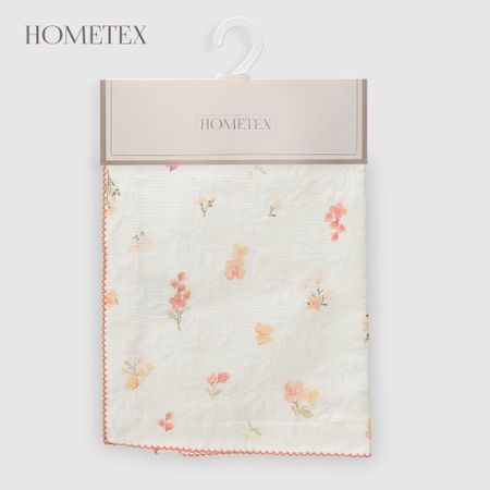 Дорожка Hometex цветы оранжевые хлопок/полиэстер 45х140 см дорожка для стола mingtime полиэстер хлопок 1 шт