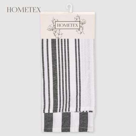 Набор кухонных полотенец Hometex stripe 2шт 45х70 см кухонных полотенец из микрофибры bear family 9 шт