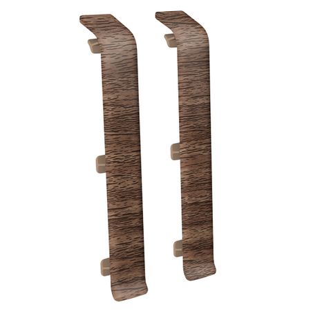 Соединитель Деконика 100 мм орех Г-профиль (2 шт.)