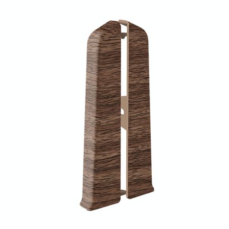 Заглушка торцевая Деконика 100 мм орех левая-правая Г-профиль (2 шт.)