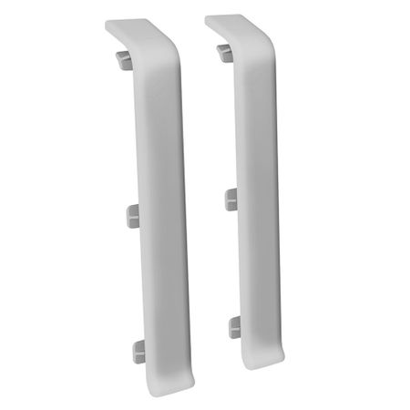 Соединитель Деконика 100 мм светло-серый Г-профиль (2 шт.)