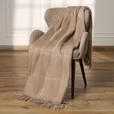 Плед Лицони/Liconi, коричневый крем для обуви эффектон миди 45мл коричневый