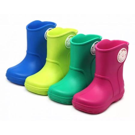 Обувь детская (сапоги), Lucky Land 3858B-R-EVA, лайм, р.25.