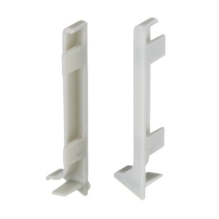 Заглушка торцевая 60 мм серебро левая-правая для алюминиевого плинтуса (2 шт.) расширительные заклепки из алюминиевого сплава 200 штук