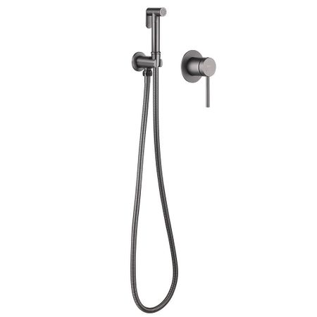 Смеситель с гигиеническим душем встраиваемый Abber Emotion со скрытой частью в комплекте никель (AF8825NG)