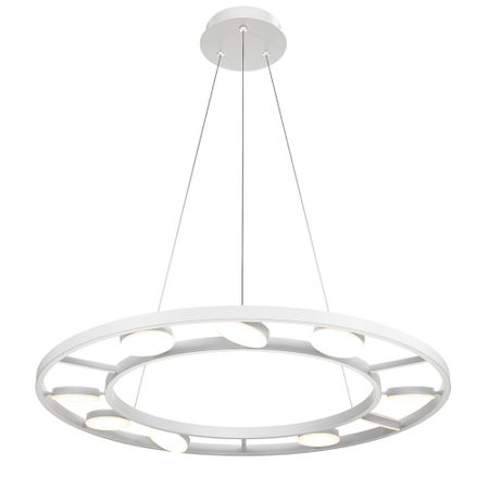 Светильник светодиодный подвесной Maytoni Fad 3000К 486 Вт 25 кв.м белый IP20 (MOD070PL-L63W3K) пластиковые настольные выключатели 125в 3а