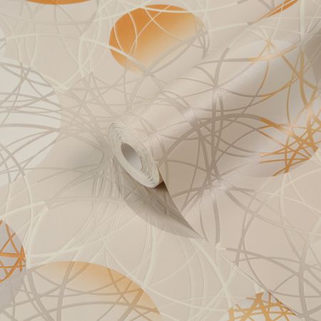 Обои вспененный винил на бумажной основе Elysium Круги 93512 (0,53х10,05 м) термотрансферный винил пвх