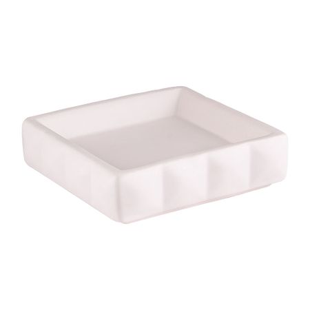 Мыльница для ванной Verran Quadratto настольная керамика белая (880-11) мыльница verran vasilisk стекло зеленый