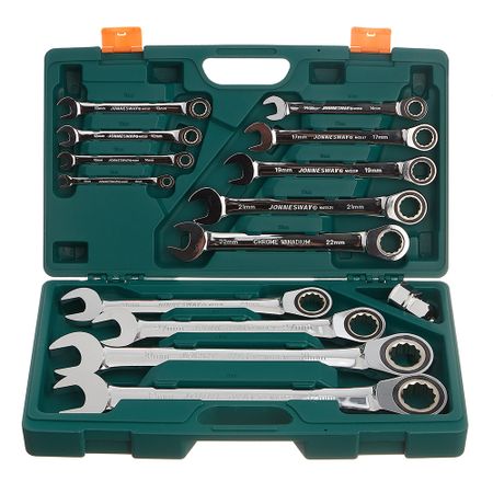 Набор гаечных ключей с трещоткой Jonnesway (W45117S) (17 шт.) letiittgoo мини ключи с храповым механизмом 3 шт