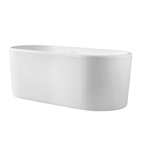 Ванна акриловая Abber 160х70 см отдельностоящая с ножками (AB9272-1.6) ванна акриловая abber 150х70 см отдельностоящая с ножками ab9222 1 5