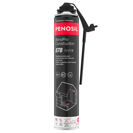 Клей-пена универсальная профессиональная Penosil SpeedFix Montage/BondPro Construction 878 750 мл бронзовые металлические колокольчики для декора 50 20 10 5 шт