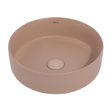 Раковина Abber Bequem 36 см накладная бежевая матовая (AC2108MBB)
