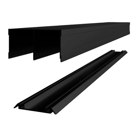 Комплект направляющих Elegant черный 80х2700 мм пылезащитный для направляющих sbr12 sbr16 sbr20 sbr25 sbr30