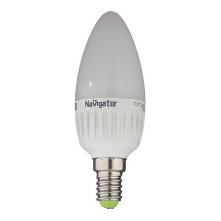 Лампа светодиодная Navigator E14  2700К 7 Вт 220 В свеча матовая диммируемая лампа светодиодная эра 11вт е14 880лм 2700к шар