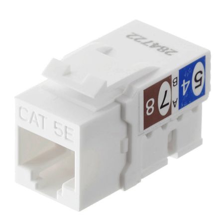 Переходник компьютерный Hyperline Keystone RJ45 8P8C CAT5e серый (432595) сетевой ethernet гнездовой разъем rj45 10 шт smt smd 56 8p8c гнездовой разъем