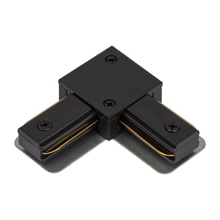 Коннектор для однофазного шинопровода L-образный Эра TR-1PA черный (Б0054466) коннектор питания ritter 59756 2 для трекового шинопро встраиваемого боковой