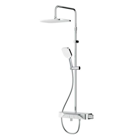 Душевая система AM.PM Func с верхним душем с лейкой с изливом хром (F078F700)