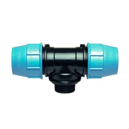 Тройник ПНД Unidelta компрессионный переходной 25х25х1 НР(ш) наколенник компрессионный унга рус с 327 р 1