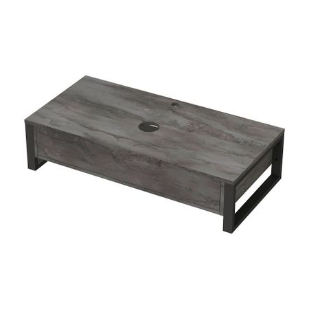 Тумба под раковину со столешницей 1Marka Roy 100 см подвесная серый мрамор (Ц0000026164/88352) металлические угловые кронштейны 4 шт