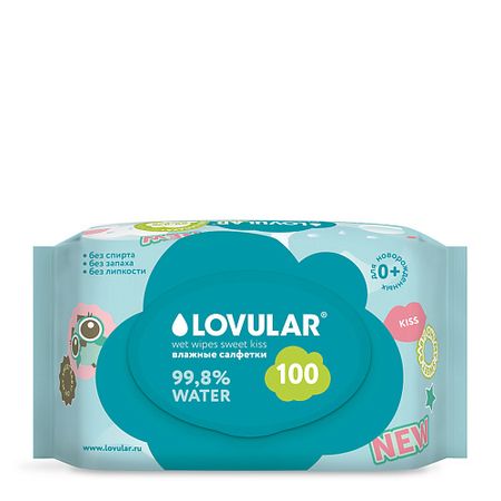 Салфетки для тела LOVULAR Влажные салфетки SWEET KISS