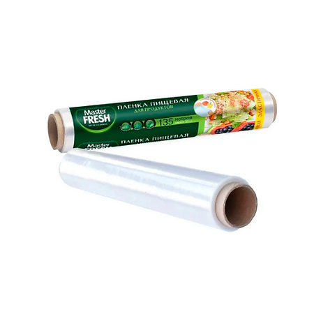 Пленка MASTER FRESH Пленка пищевая СУПЕРЭЛАСТИЧНАЯ пленка пищевая fresh 30м в рулоне полиэтилен