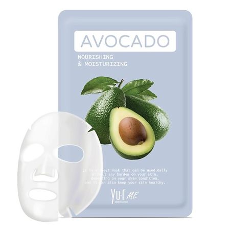 Маска для лица YU.R Тканевая маска для лица с экстрактом авокадо ME Avocado Sheet Mask