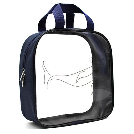 Косметичка ALISSIROSSI Косметичка-сумка прозрачная из пленки 24 х 9 х 25 см прозрачные пленки пэт для струйной печати 100 шт