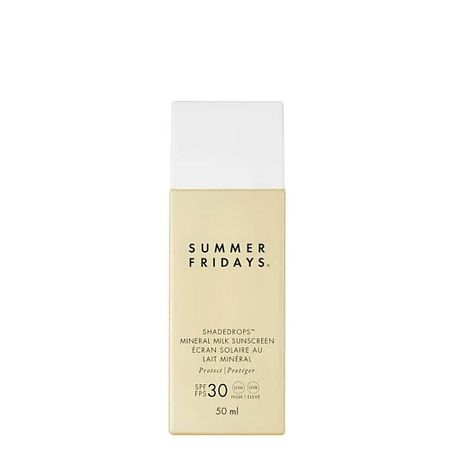 Солнцезащитное молочко для лица SUMMER FRIDAYS Солнцезащитное молочко ShadeDrops Broad Spectrum SPF 30 Mineral Milk