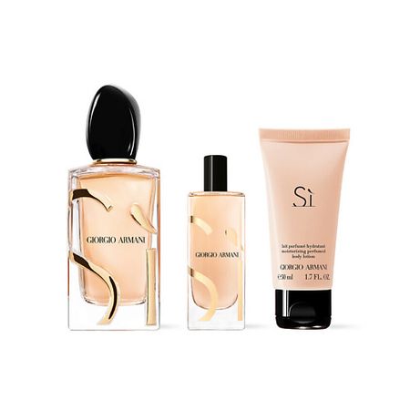 Набор парфюмерии GIORGIO ARMANI Набор Si: Парфюмерная вода + Миниатюра + Лосьон для тела парфюмерии giorgio armani парфюмерный   armani sì limited edition парфюмерная   миниатюра